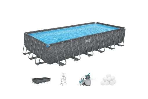 Bestway APX 561KG | Size 24.0 x 12.0 x 4.33 Ft | APX Rectangular Metal Frame Portable Ready-Made Swimming Pool - Image 13