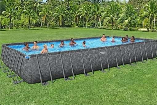Bestway 561KJ | Size 31.4 x 16.0 x 4.33 Ft | APX Rectangular Metal Frame Portable Ready-Made Swimming Pool - Image 10