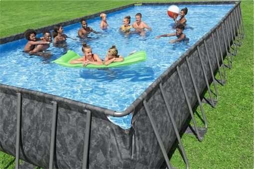 Bestway 561KJ | Size 31.4 x 16.0 x 4.33 Ft | APX Rectangular Metal Frame Portable Ready-Made Swimming Pool - Image 9