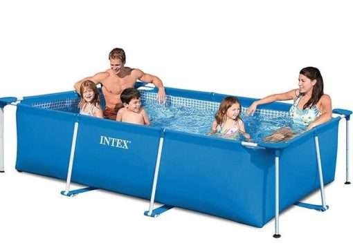 Intex 28271 | Size 8.53 x 5.25 x 2.13 Ft | Rectangular Metal Frame Portable Above Ground Swimming Pool - Image 5