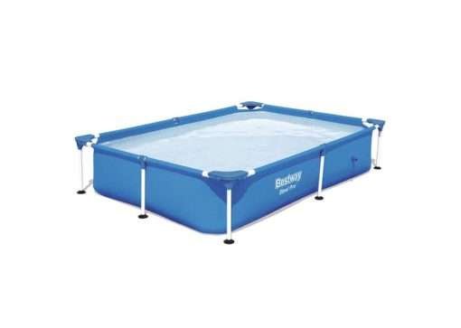Bestway 56401 | Size 7.3 x 4.9 x 1.30 Ft | Steel Pro Rectangular Metal Frame Portable Above Ground Swimming Pool - Image 6