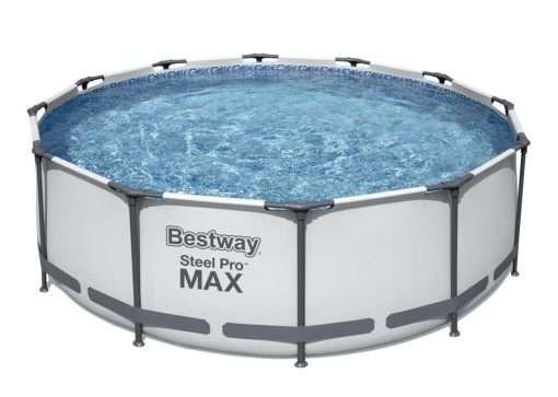 Bestway 56418 | Size 12.0 x 12.0 x 3.30 Ft | Steel Pro MAX Round Metal Frame Portable Ready-Made Swimming Pool - Image 4