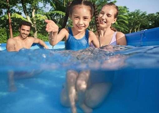 Bestway 56401 | Size 7.3 x 4.9 x 1.30 Ft | Steel Pro Rectangular Metal Frame Portable Above Ground Swimming Pool - Image 4