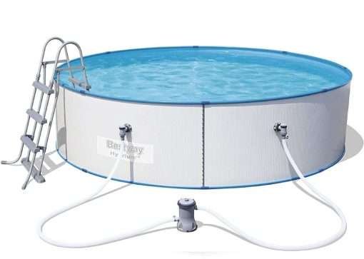 Bestway 56377 | Size 12.0 x 12.0 x 2.95 Ft | Hydrium Steel Round Metal Frame Portable Ready-Made Swimming Pool - Image 2