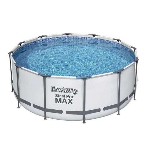 Bestway 56420 | Size 12.0 x 12.0 x 4.00 Ft | Steel Pro MAX Round Metal Frame Portable Ready-Made Swimming Pool - Image 5