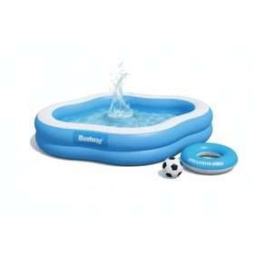 Bestway 54409 | Size 8.10 x 6.6 x 1.6 Ft |  Splashview Inflatable Fast Set Portable Ready-Made Swimming Pool