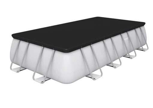 Bestway 56670 | Size 16.0 x 8.0 x 4.00 Ft | Power Steel Rectangular Metal Frame Portable Ready-Made Swimming Pool - Image 7