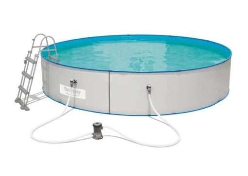Bestway 56386W | Size 15.09 x 15.09 x 2.09 Ft | Hydrium Steel Round Metal Frame Portable Ready-Made Swimming Pool - Image 5
