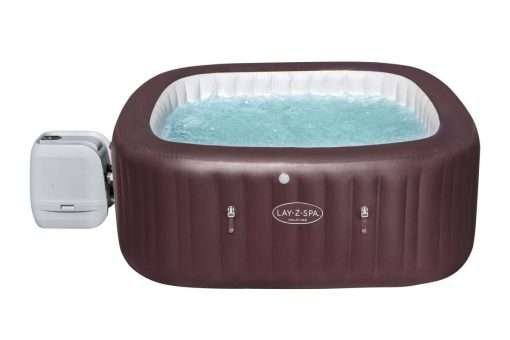 Bestway 60033 | Size 6.80 x 6.80 x 2.60 Ft | Inflatable Portable Spa Lay Z Bathtub Maldives - Image 2