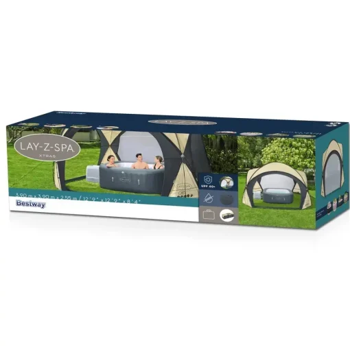 Bestway 60305 | Size 12.90 x 12.90 x 8.40 Ft | Lay-Z-Spa Gazebo Dome - Image 5