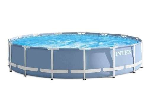 Intex 26762 | Size 24.02 x 24.02 x 4.33 Ft | Prism Frame Round Metal Frame Portable Ready-Made Swimming Pool - Image 3